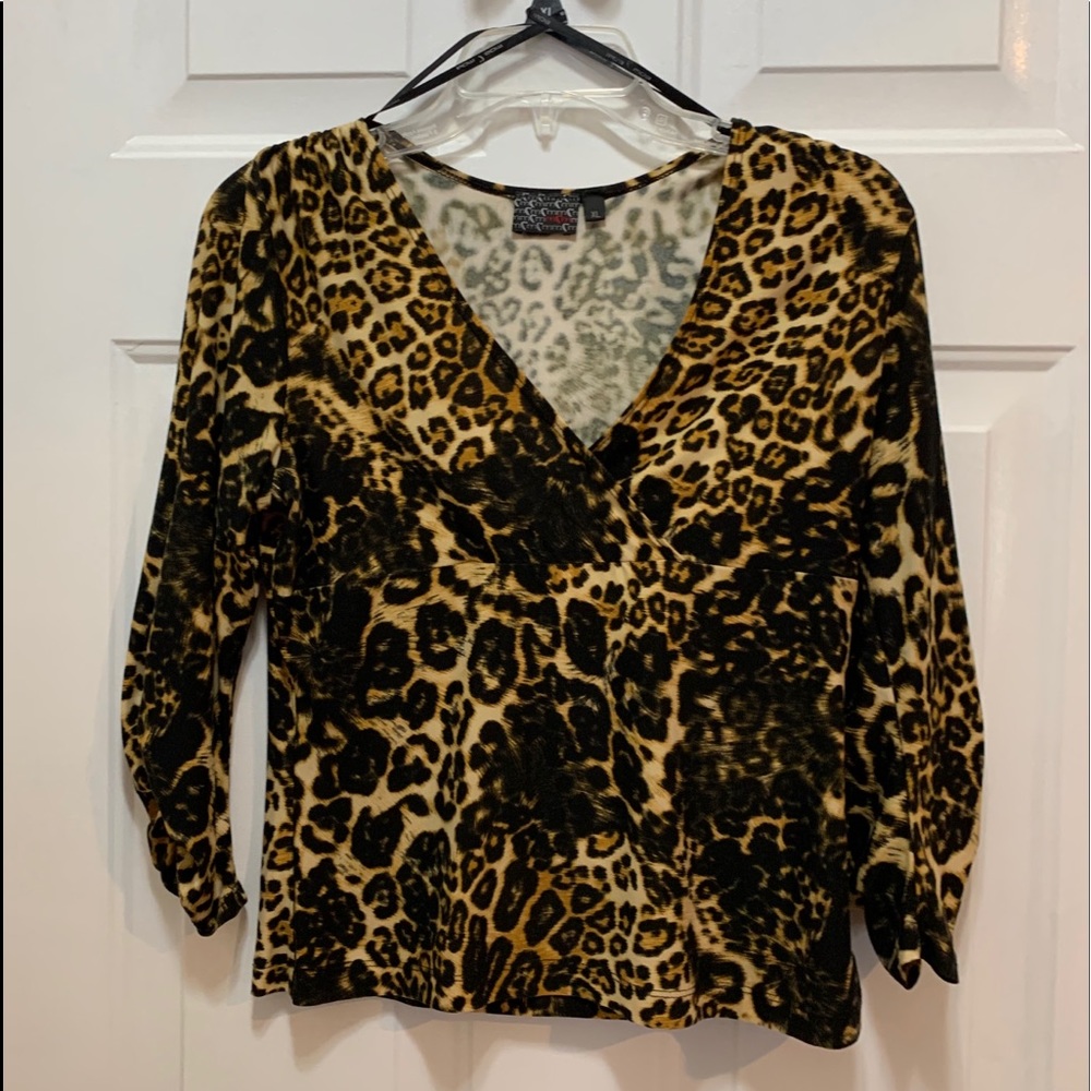 Junior’s Leopard Print Dress Top